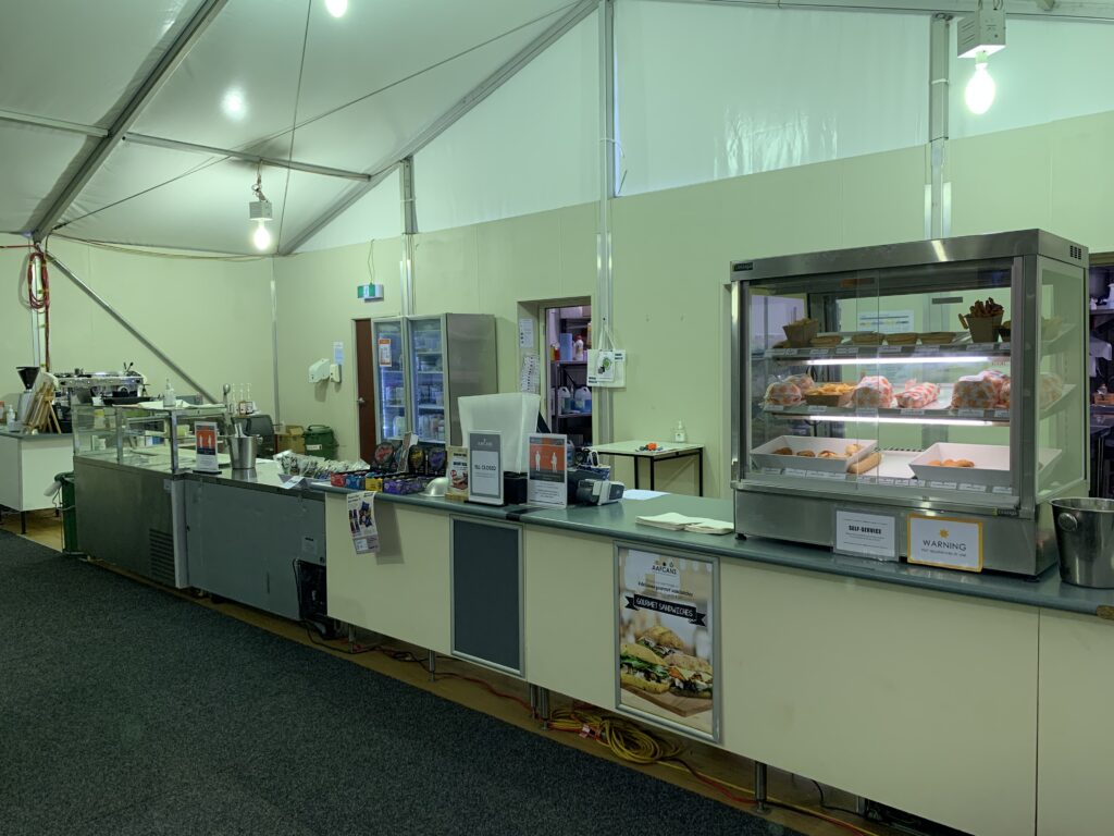 Temporary military dining facilities for Defence personnel at Oakey Army Base