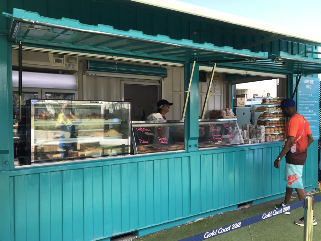 Temporary commercial kitchen facilities for the 2018 Gold Coast Commonwealth Games